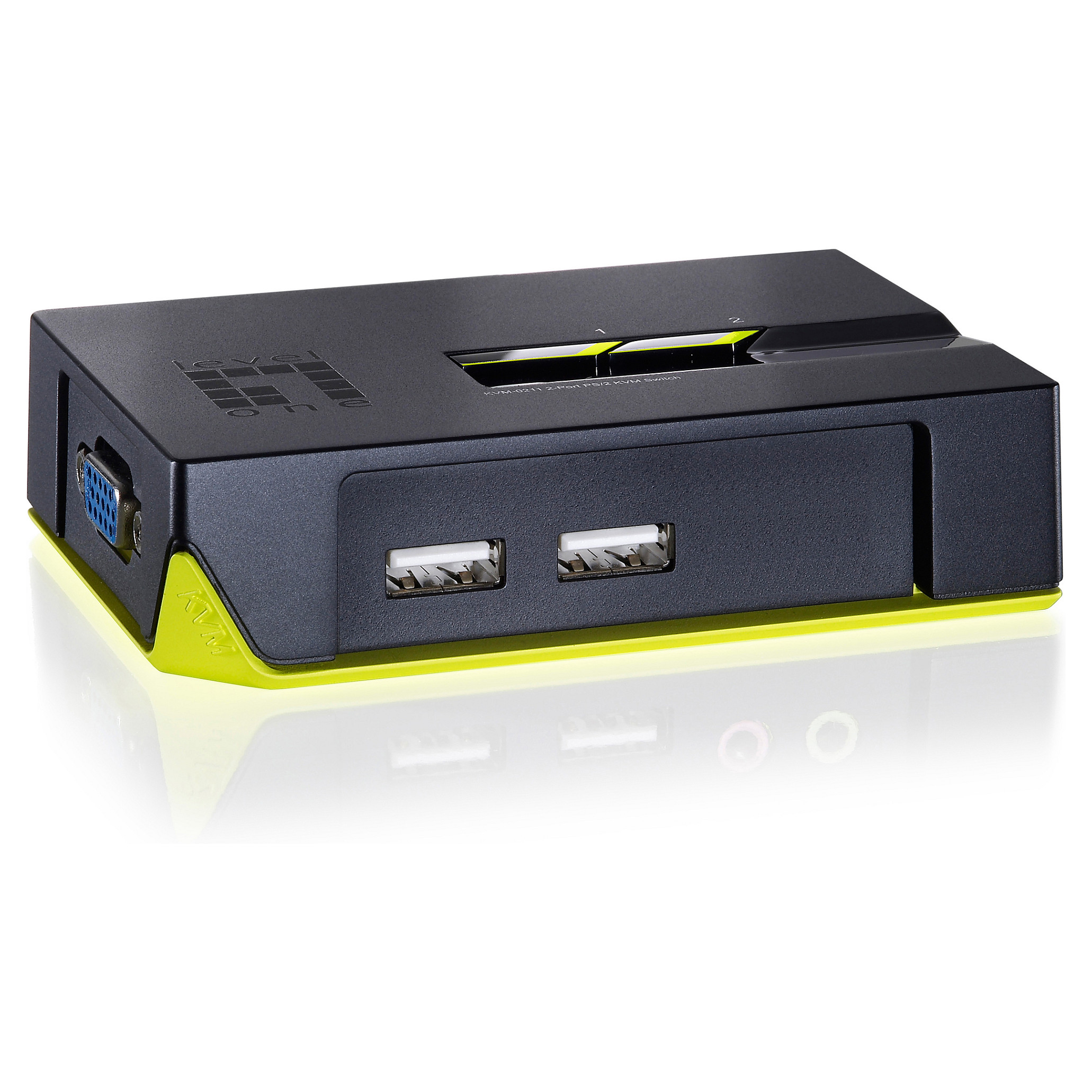 LevelOne KVM Switch / 2-Port USB