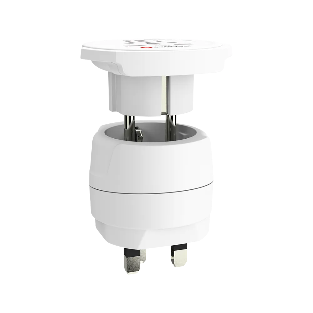 Adapter Universal SKROSS Combo World to UK, 100–250V, 13A, deri 3250W - Bardhë 2