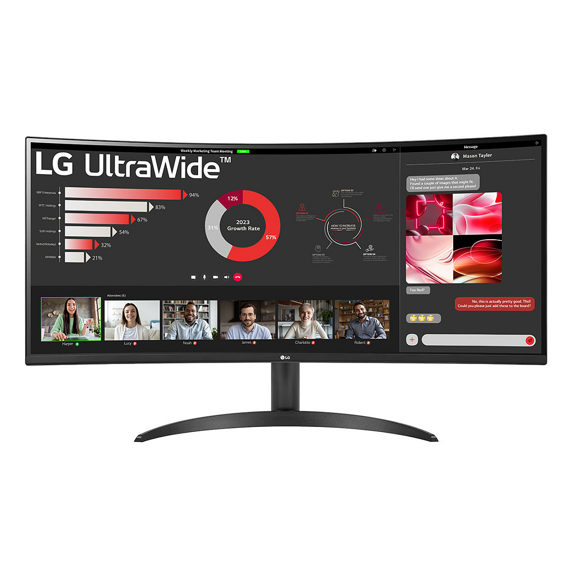 Monitor LG 34WR50QK-B / 34 Inch / WQHD / Ultra Wide / 100Hz / 5ms / I zi