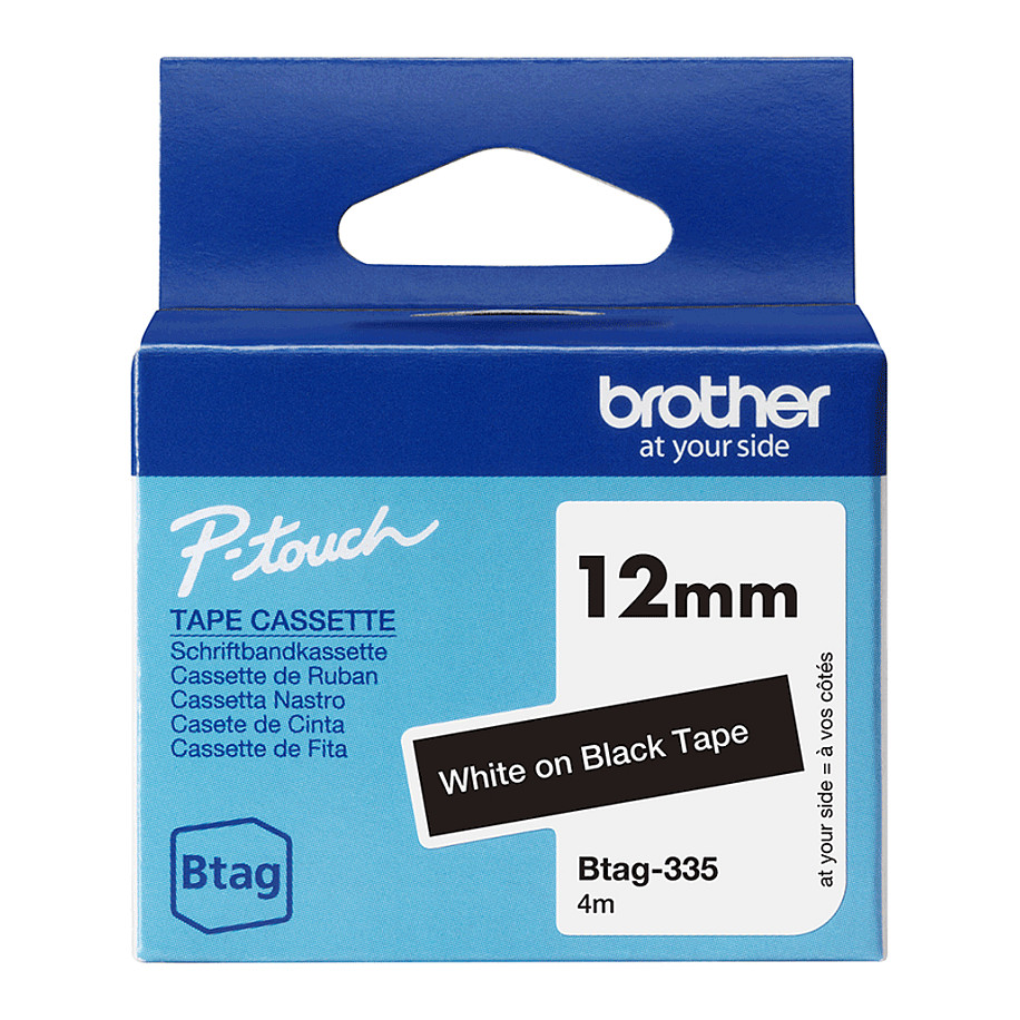 Shirit për Printer Brother P-Touch TZ-211 / 6 mm × 8 m / Transferim Termik / Shkrim i Zi mbi të Bardhë 8