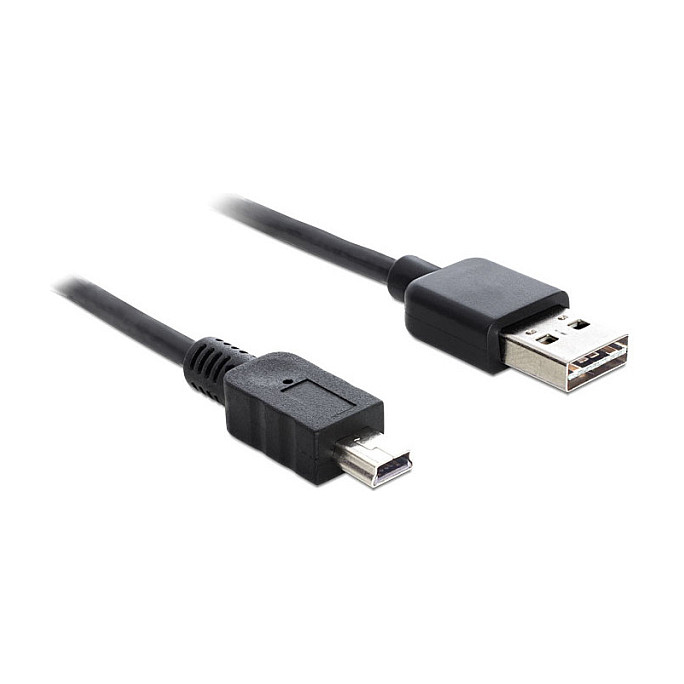 Kabllo USB DeLOCK 85554, USB-A Mashkull EASY-USB në USB Mini-B Mashkull, 2 m, USB 2.0, 480 Mbps – Zezë 2