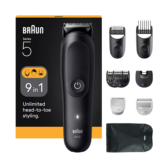 Trimer për Mjekër Braun Series 9 BT9560, 52 Nivele, Wet & Dry – Zezë/Gri 4