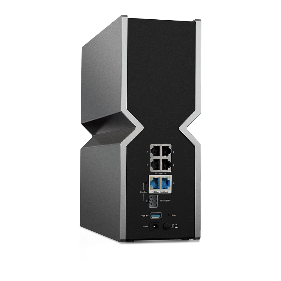 TP-Link Archer BE800 Ruter Wi-Fi 7 BE19000 Tri-Band, deri 18.656Gbps, 1× 10Gbps WAN/LAN, 1× 10Gbps SFP+/RJ45 Combo, 4× 2.5Gbps LAN, USB 3.0 – E zezë/Gri 4