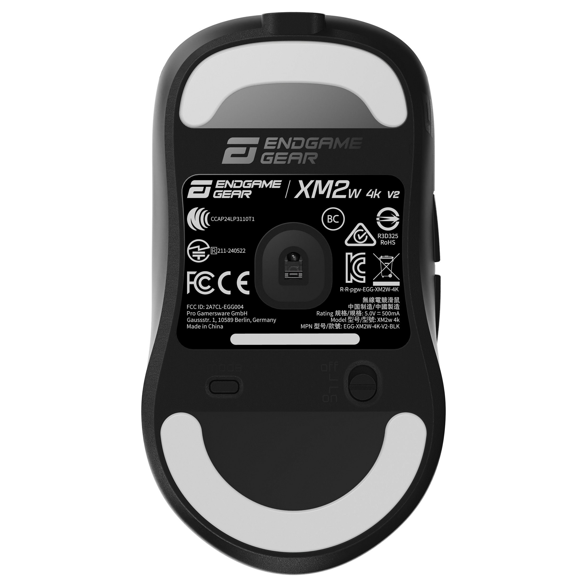 Maus Gaming Endgame Gear XM2w 4K v2 / Wireless / PixArt PAW3950 / 30.000 DPI / 4000Hz / 6 Butona / 2.4 GHz - Zezë 9