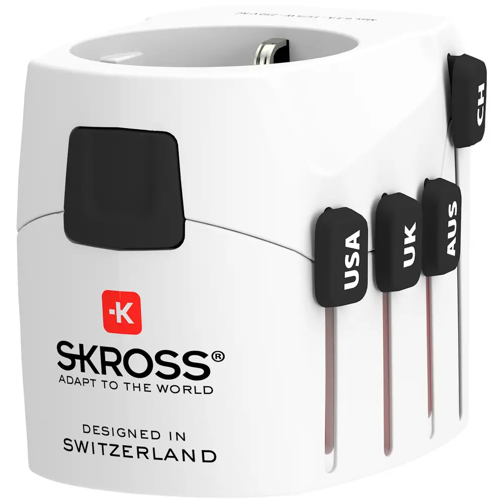 Adapter SKROSS Europe to USA USB, 1x USB-A, 100V-250V, 15A, 3750W - Bardhë 5