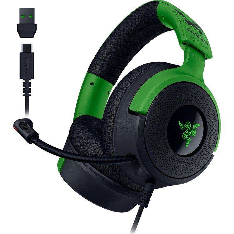 Kufje Gaming Razer Kraken V4 X / Wired / USB + 3.5 mm / 20–20.000 Hz / 1.8 m - Zezë/Gjelbër 2