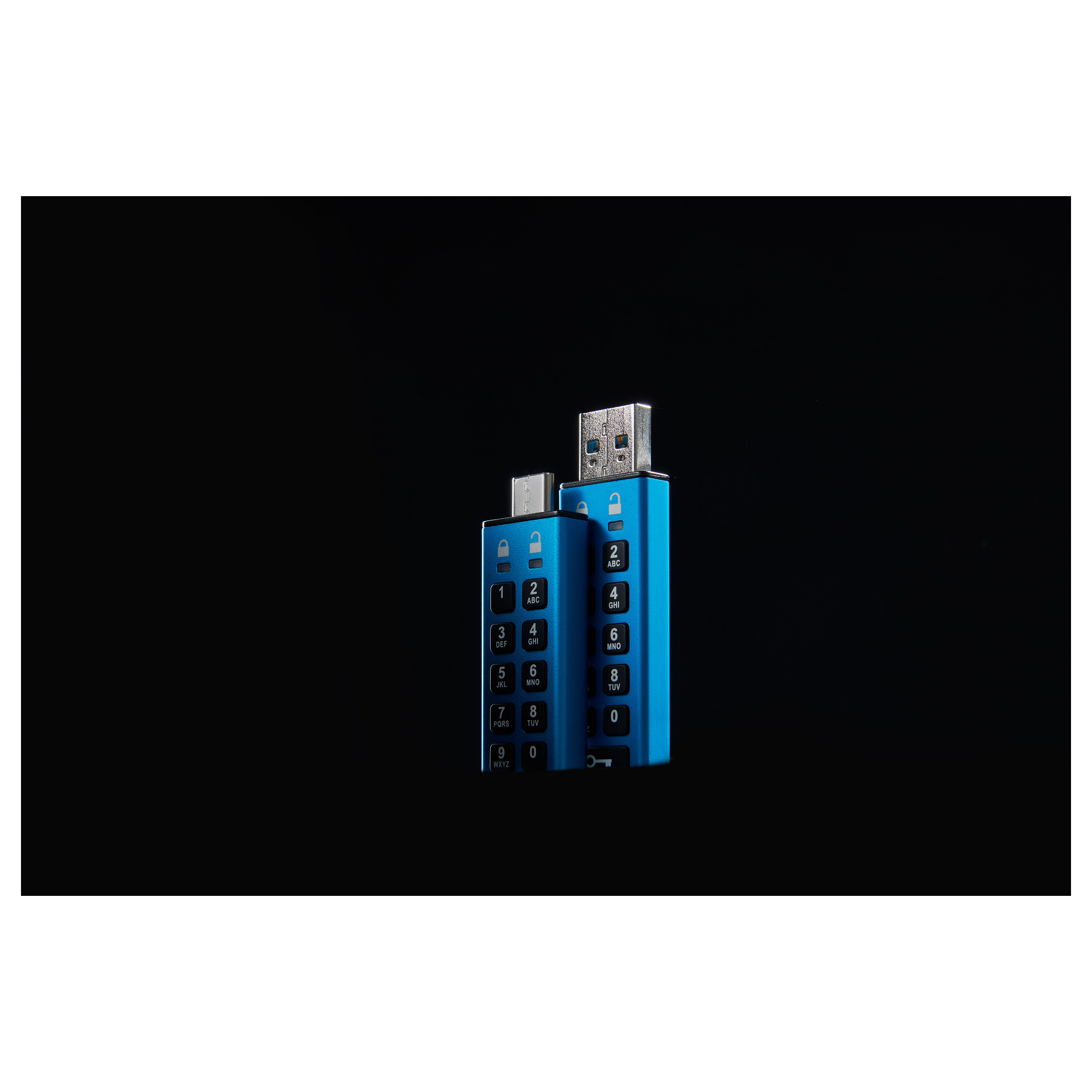 USB Flash Drive / Kingston / IronKey Keypad 200 / 16GB / Blu thumbnail 5