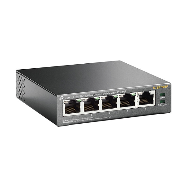 TP-Link TL-SF1005P 5-Port Fast Ethernet PoE+ Switch Desktop 67W thumbnail 2