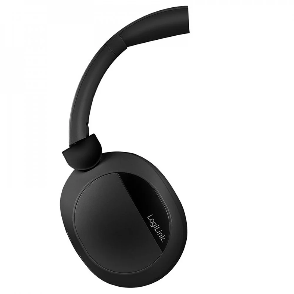 Kufje pa kabllo LogiLink BT0071 / Over-Ear / Bluetooth 6.0 / ANC / 40 mm / 15 orë / 3.5 mm AUX – Zezë 4