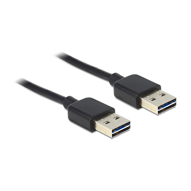 Kabllo USB DeLOCK 81516, USB 2.0 Micro-B Mashkull në A Femër EASY-USB, 0.2m - Zezë 9