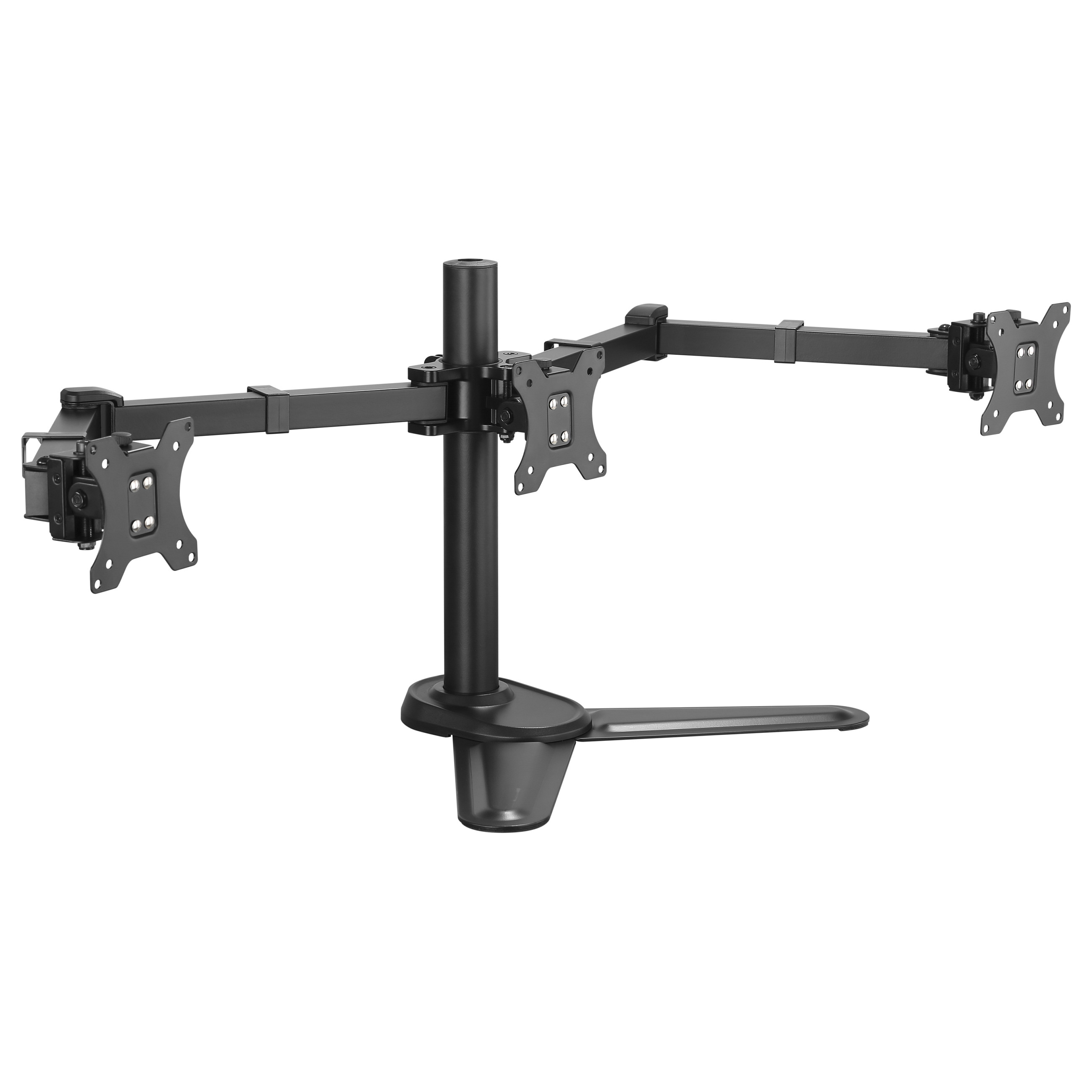 Mbajtëse për Monitor Equip 650125 , 3 Monitorë , 17–27" , deri 7kg për monitor , me sustë gazi , e rregullueshme , VESA 75x75 & 100x100 - Zezë 2