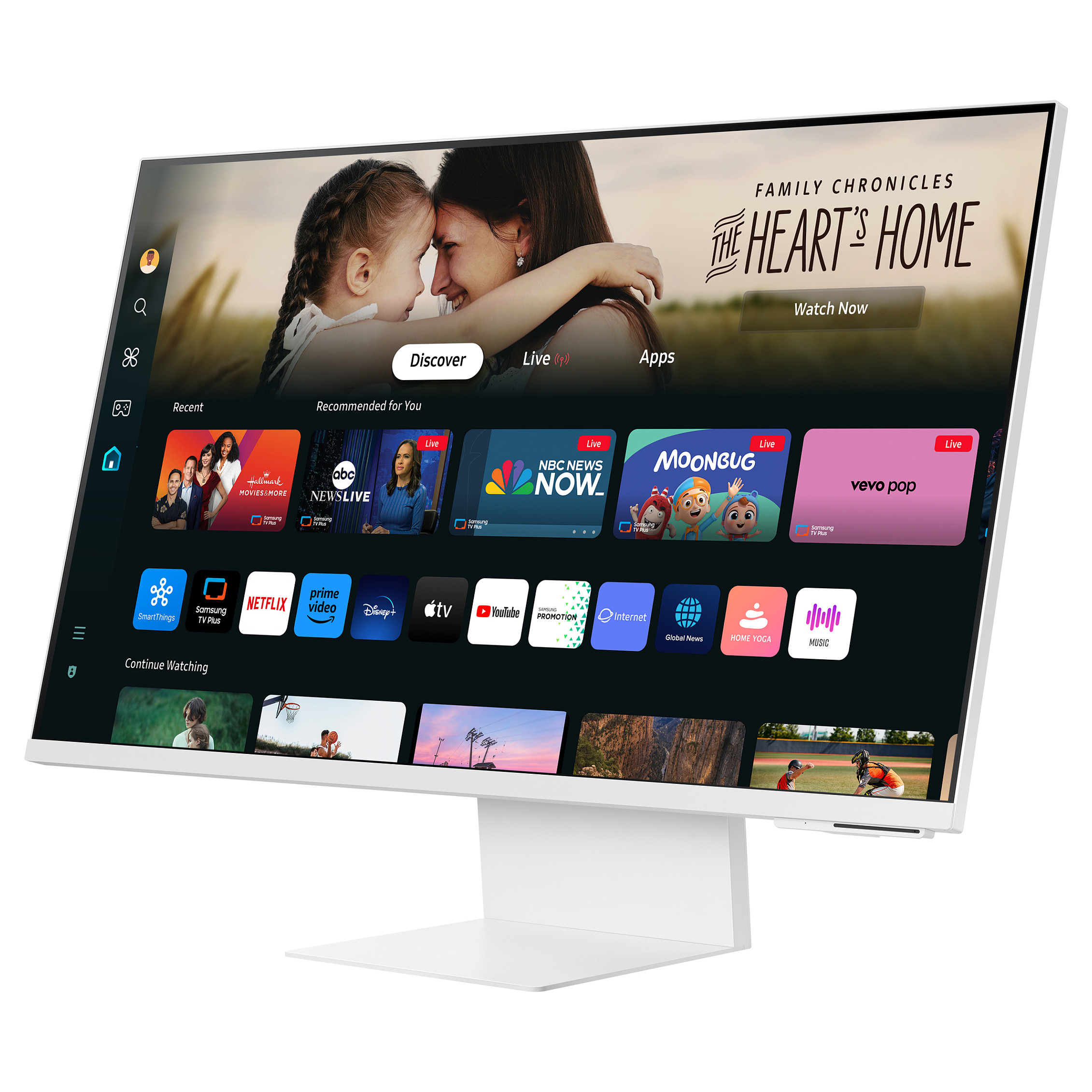 Monitor Samsung Smart Monitor M80D, 32", UHD 4K VA, 60Hz, 4ms, HDMI+2xUSB+USB-C - Bardhë 3
