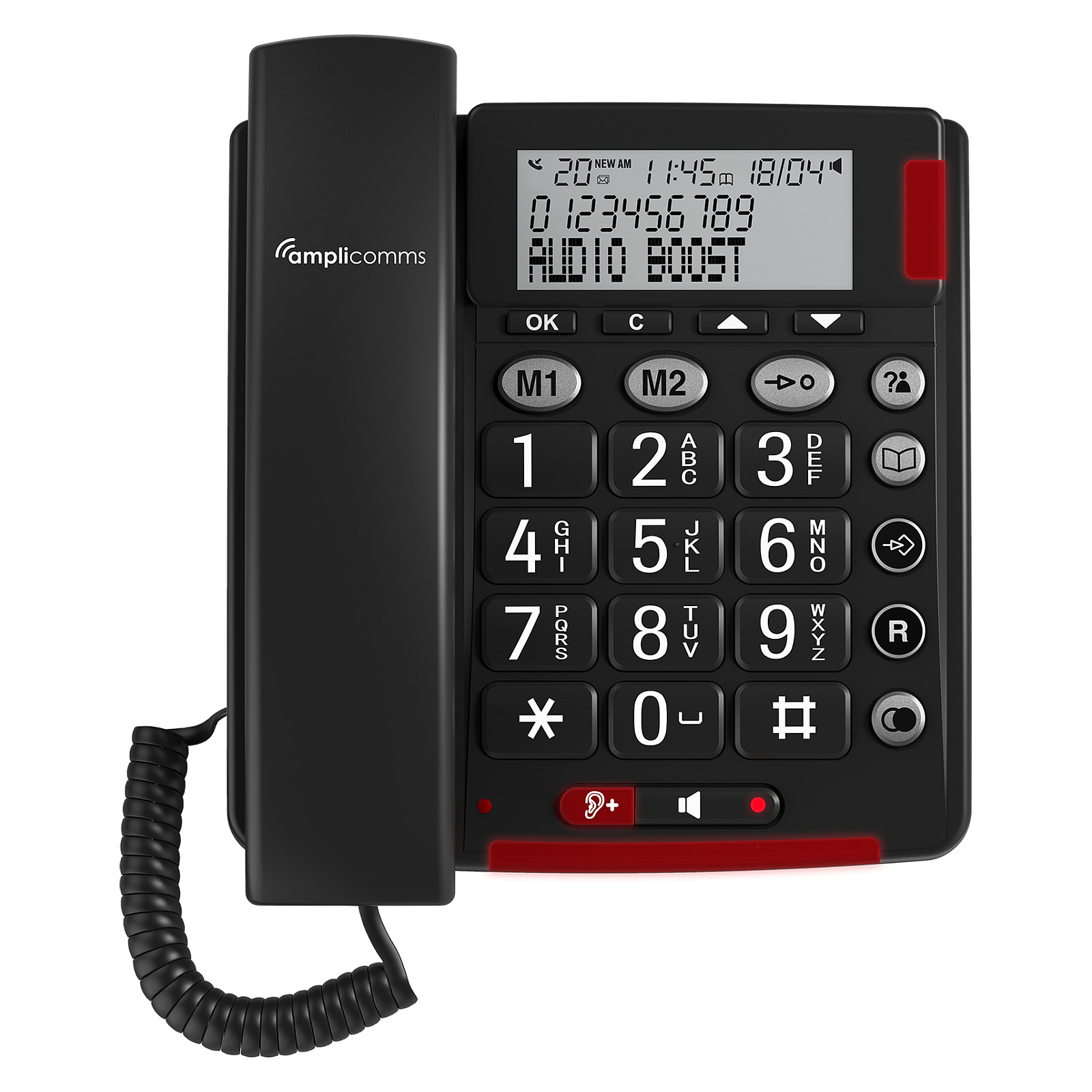 Amplicomms BIGTel 48 Plus /Telefon – Gri