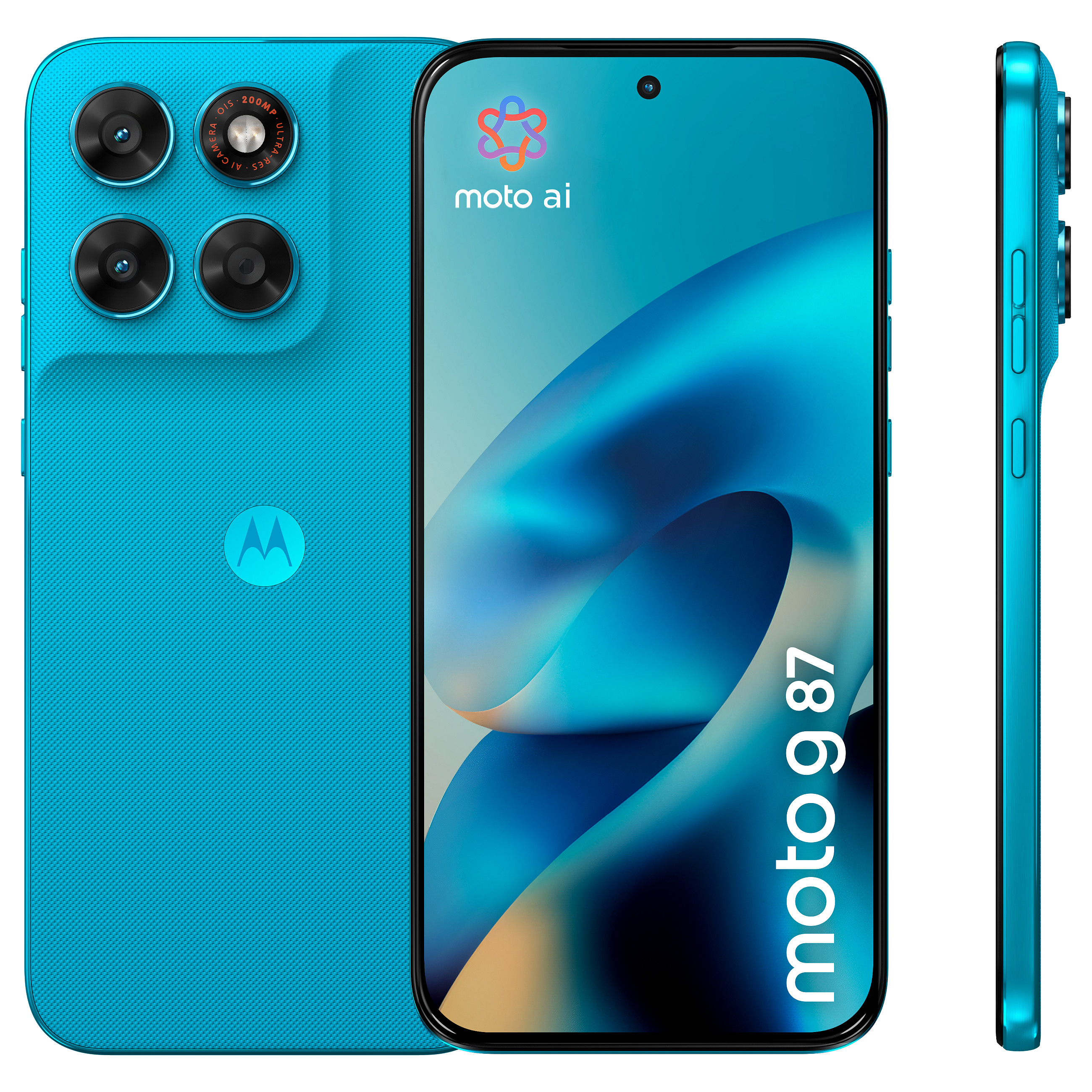 Telefon  Motorola moto g87 / 6.78" Extreme AMOLED / 120 Hz / MediaTek Dimensity 6400 / 12 GB RAM / 256 GB / 5G / 200 MP - Blu 2