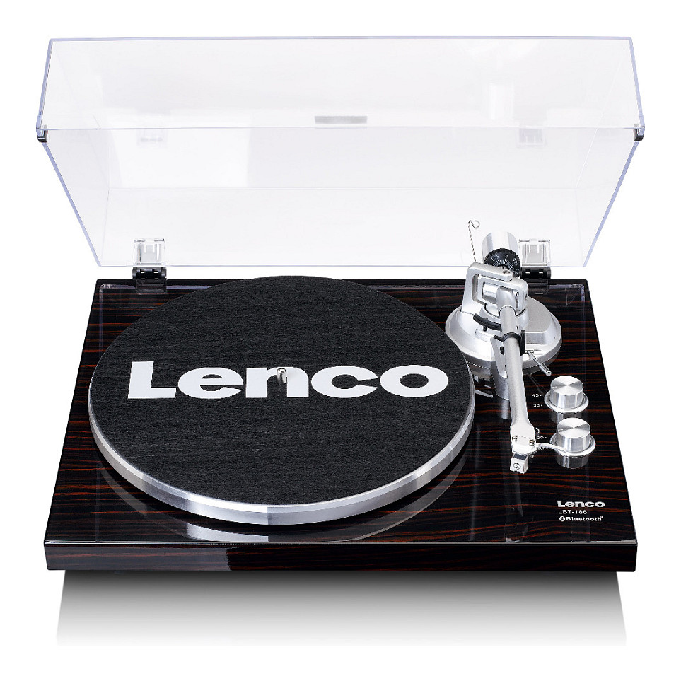 Gramafon Lenco TT-10, Me Rrip, Automatik, Krah në Formë J - Zezë, kafe 6