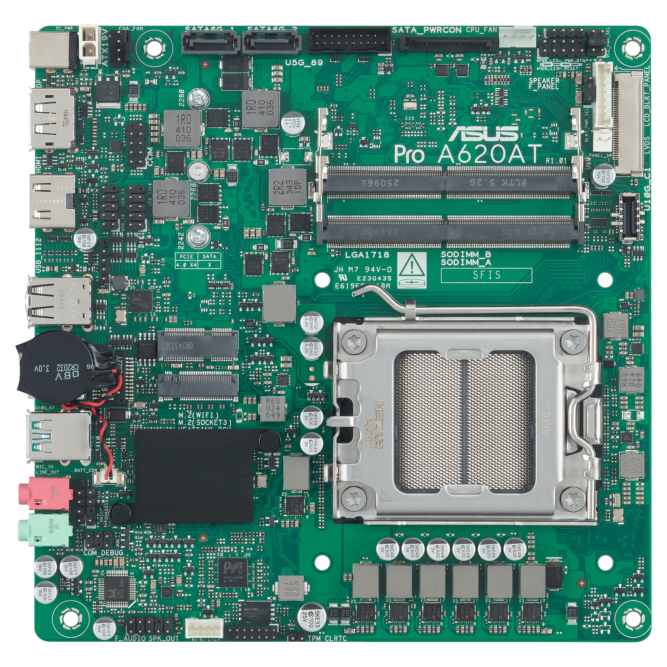 Pllakë Amë AMD ASUS PRO A620AT‑CSM / AM5 / ATX / DDR5 / HDMI+DisplayPort