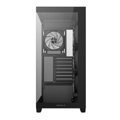 Kasë DeepCool CG580 4F V2 / ATX Mid-Tower / Panoramic 270° / 4x120mm ARGB / USB Type-C / Xham i Temperuar – Zezë 3