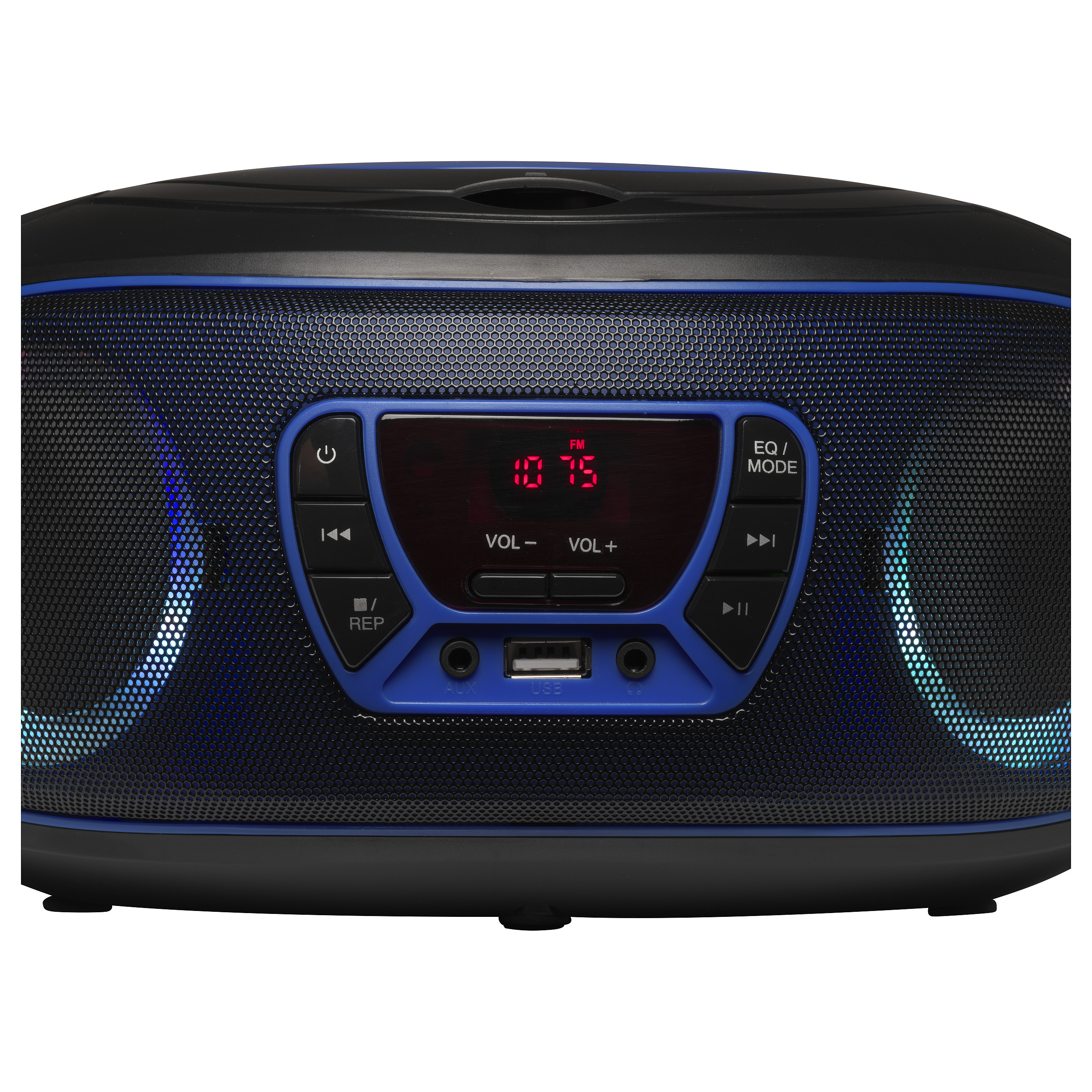 CD Player portativ Denver TCL-212BT, Bluetooth, FM, 4W, Jack 3.5 mm - Zezë dhe Blu 7