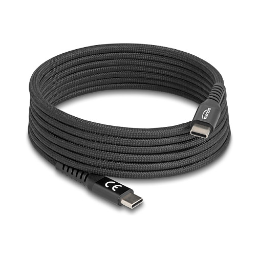 Kabllo USB DeLOCK 81120 / USB-C në USB-C / 2m / USB 2.0 - Zezë