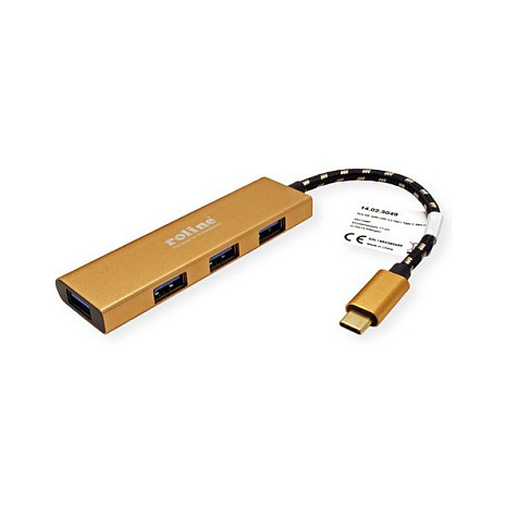 Hub ROLINE 14.02.5049-5 / 4x USB-A / USB-C / USB 3.2 Gen 1 / 5Gbps – Ari 4