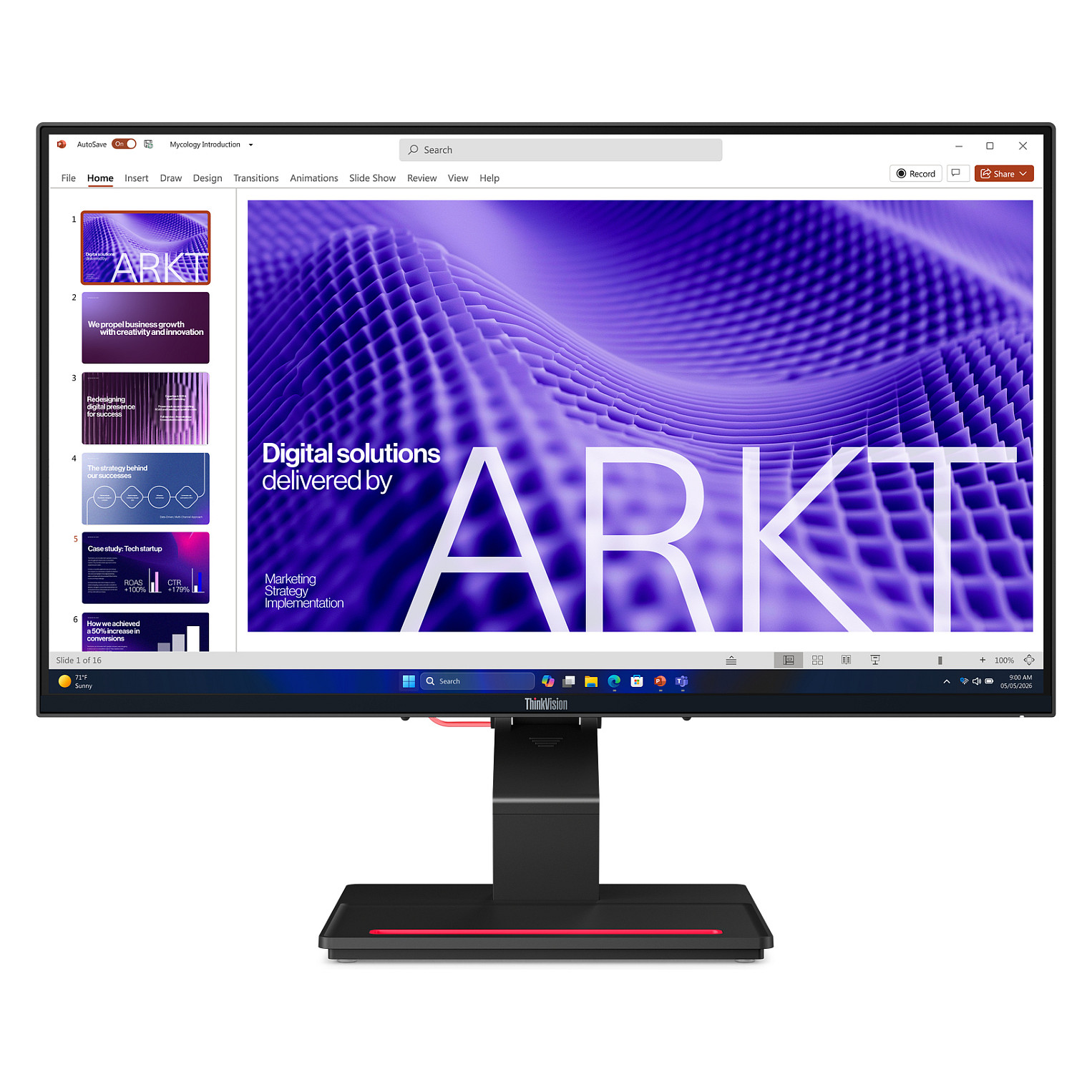 Monitor Lenovo ThinkVision T24D-4t, 23.8", FHD IPS Touch, 120Hz, 4ms, HDMI+DP+USB-C - Zezë 2