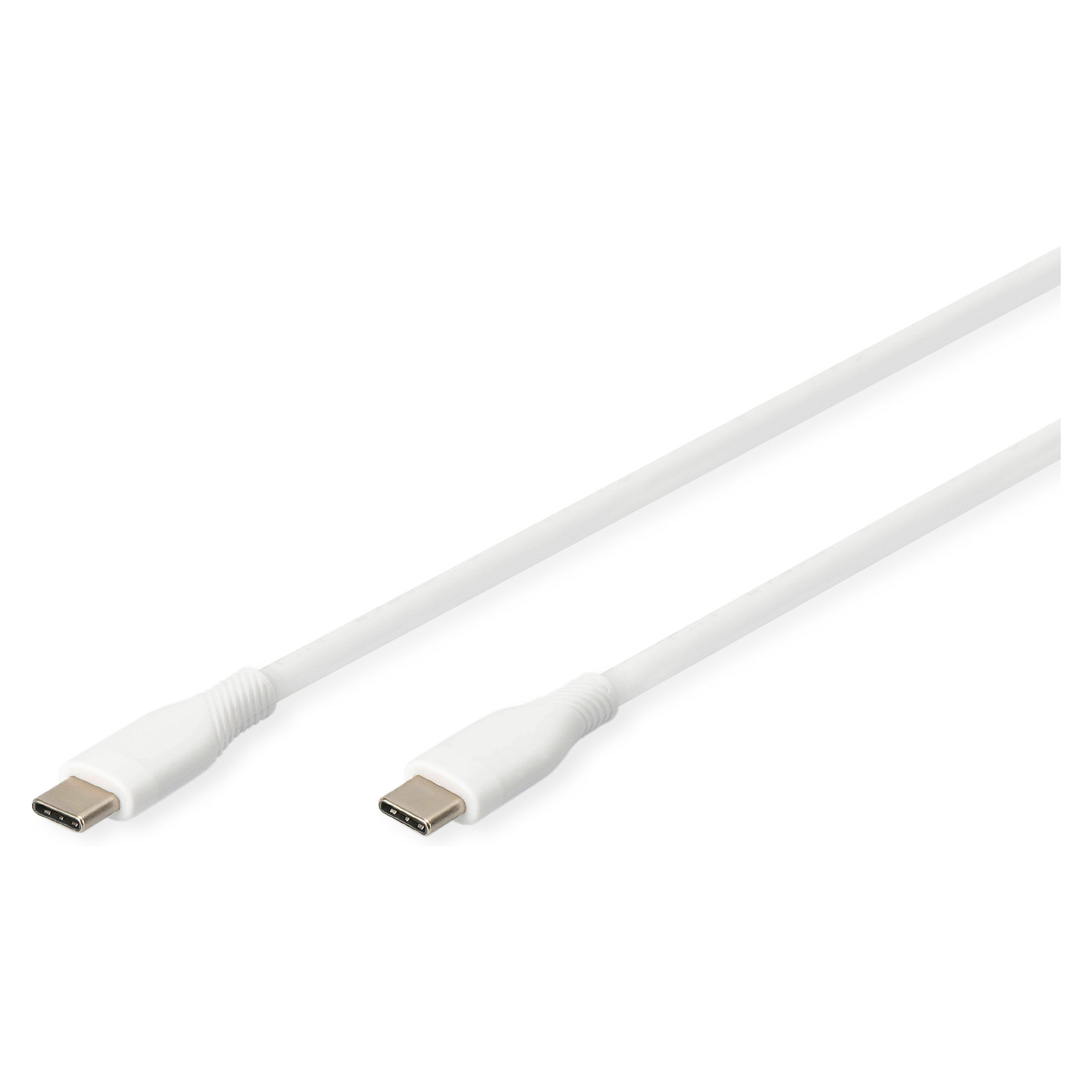 Kabllo Digitus USB-C 2.0 (ST-ST) 1m, 60W, e bardhë