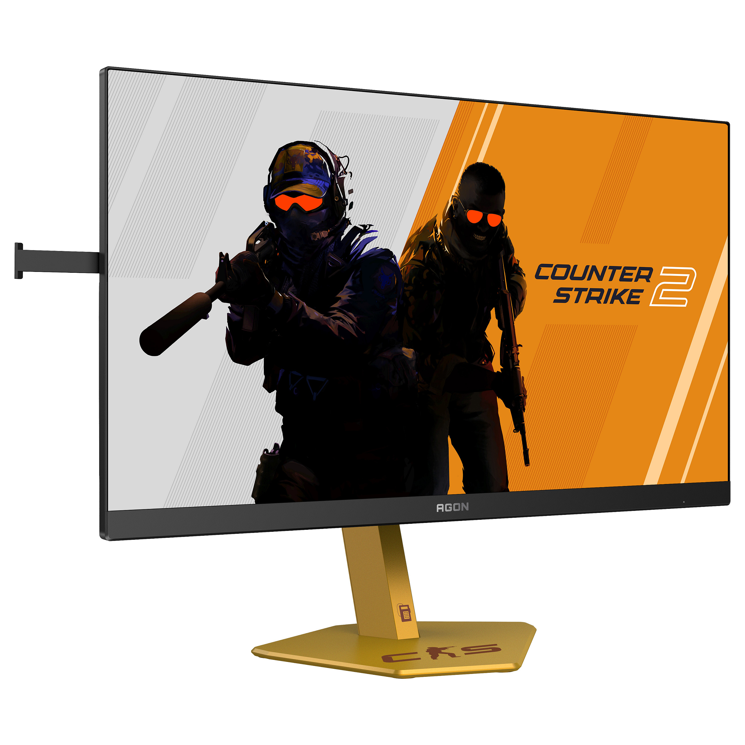 AOC AGON PRO CS24A Counter-Strike 2 Edition, 610Hz Gaming-Monitor (61.2 cm (24.1"), Black/Gold, FullHD, Fast-TN, HDMI, DP, USB-Hub) 4