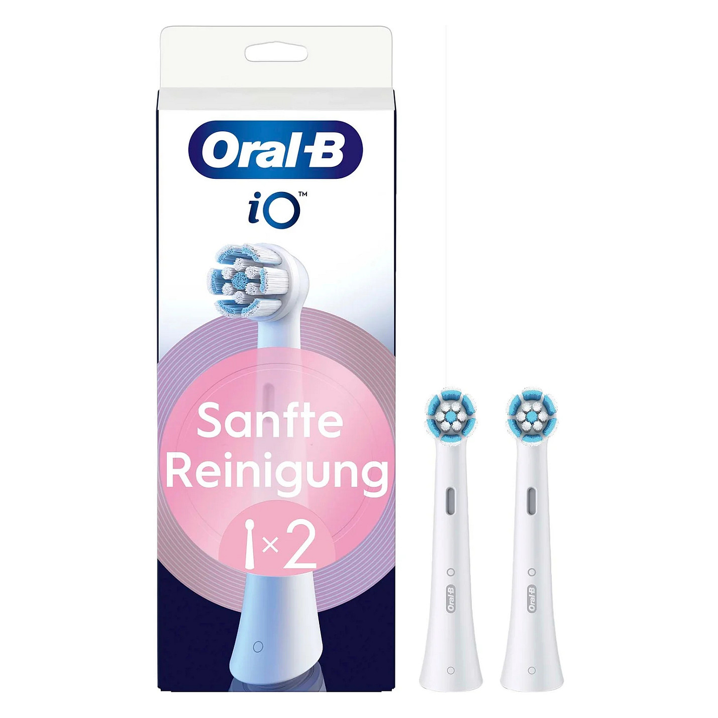 Kokë Zëvendësuese për Furçë Dhëmbësh Oral-B iO Gentle Care / Extra Soft / 4000 Fije / Për Oral-B iO – Bardhë
