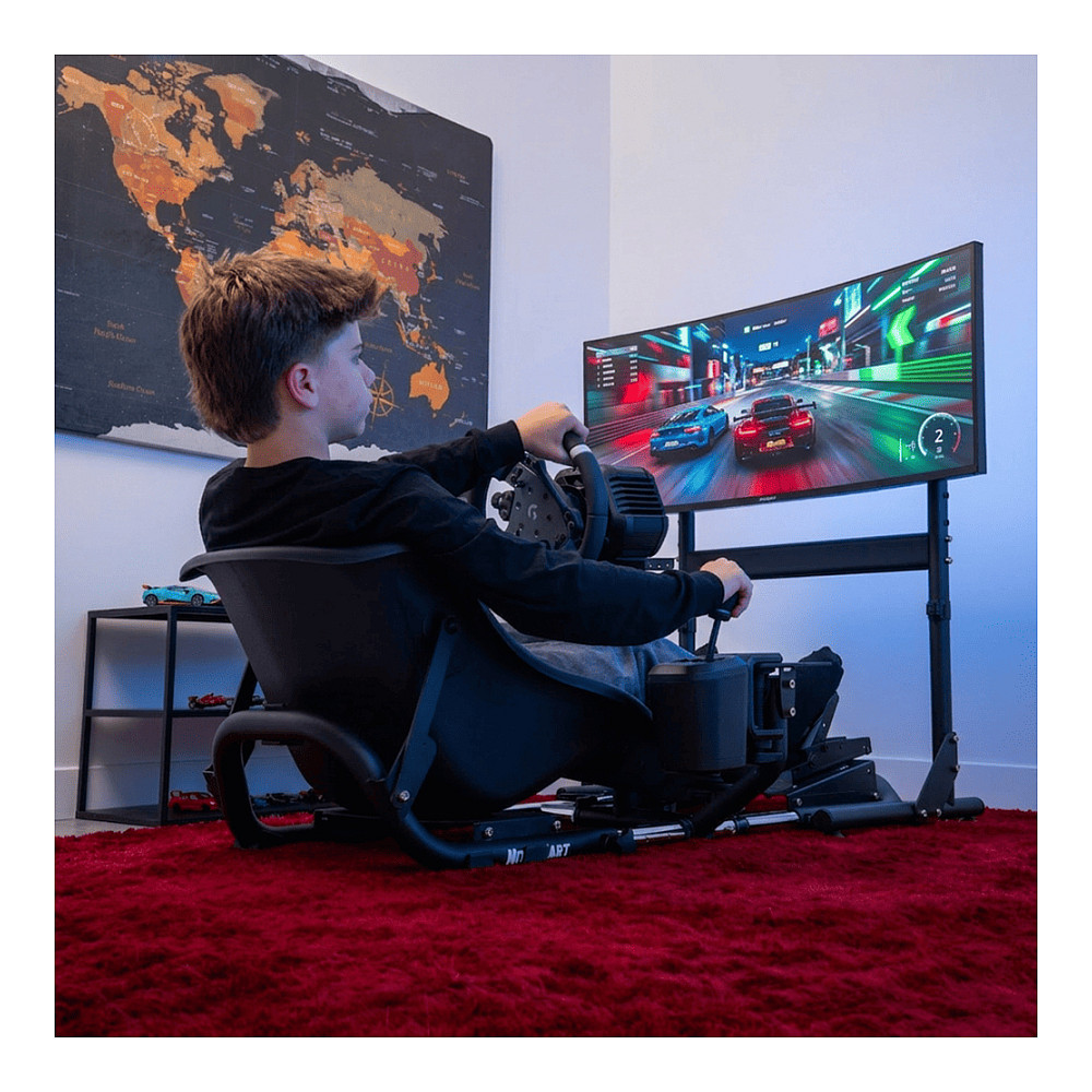 Mbajtëse për Monitor OPLITE Nitrokart V2 OP-NK2-MSW, për Monitor deri 57", Kapacitet 30 kg - Bardhë 5