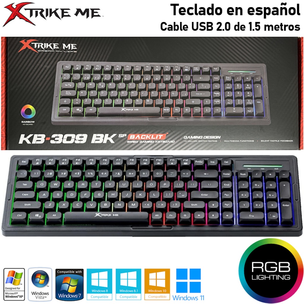 Tastierë Gaming Xtrike Me KB‑309 / Wired / QWERTY – Zezë