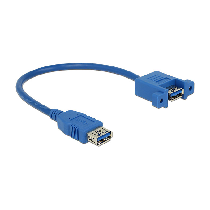 Kabllo USB DeLOCK 83886, USB-A në USB-A, USB 2.0, 0.5 m - Transparente 9