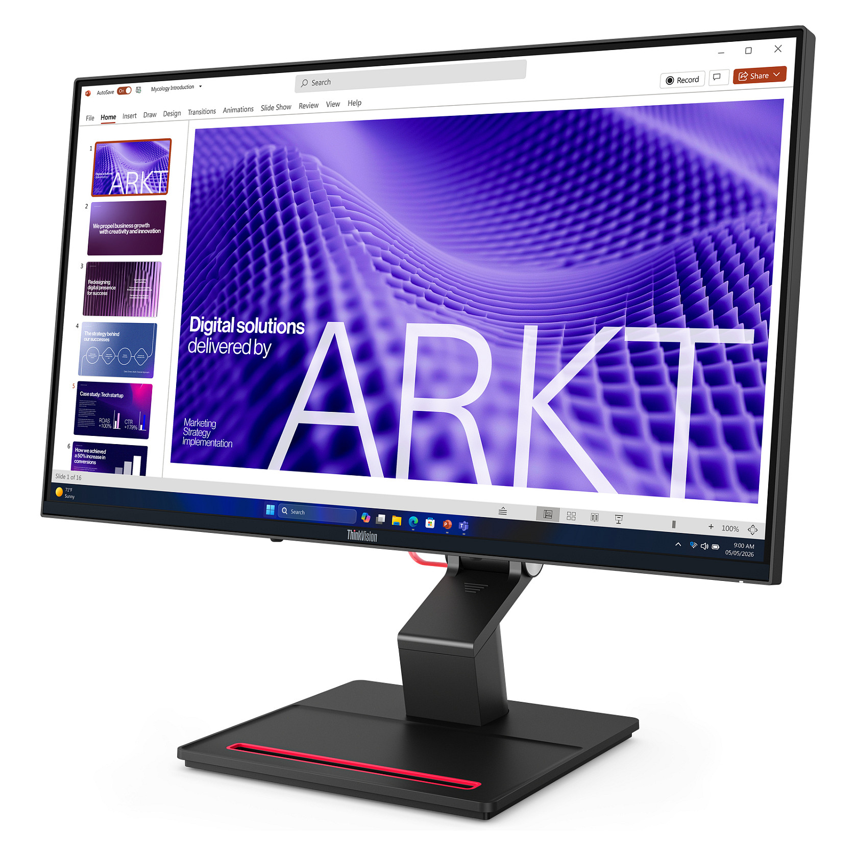 Monitor Lenovo ThinkVision T24D-4t, 23.8", FHD IPS Touch, 120Hz, 4ms, HDMI+DP+USB-C - Zezë 3