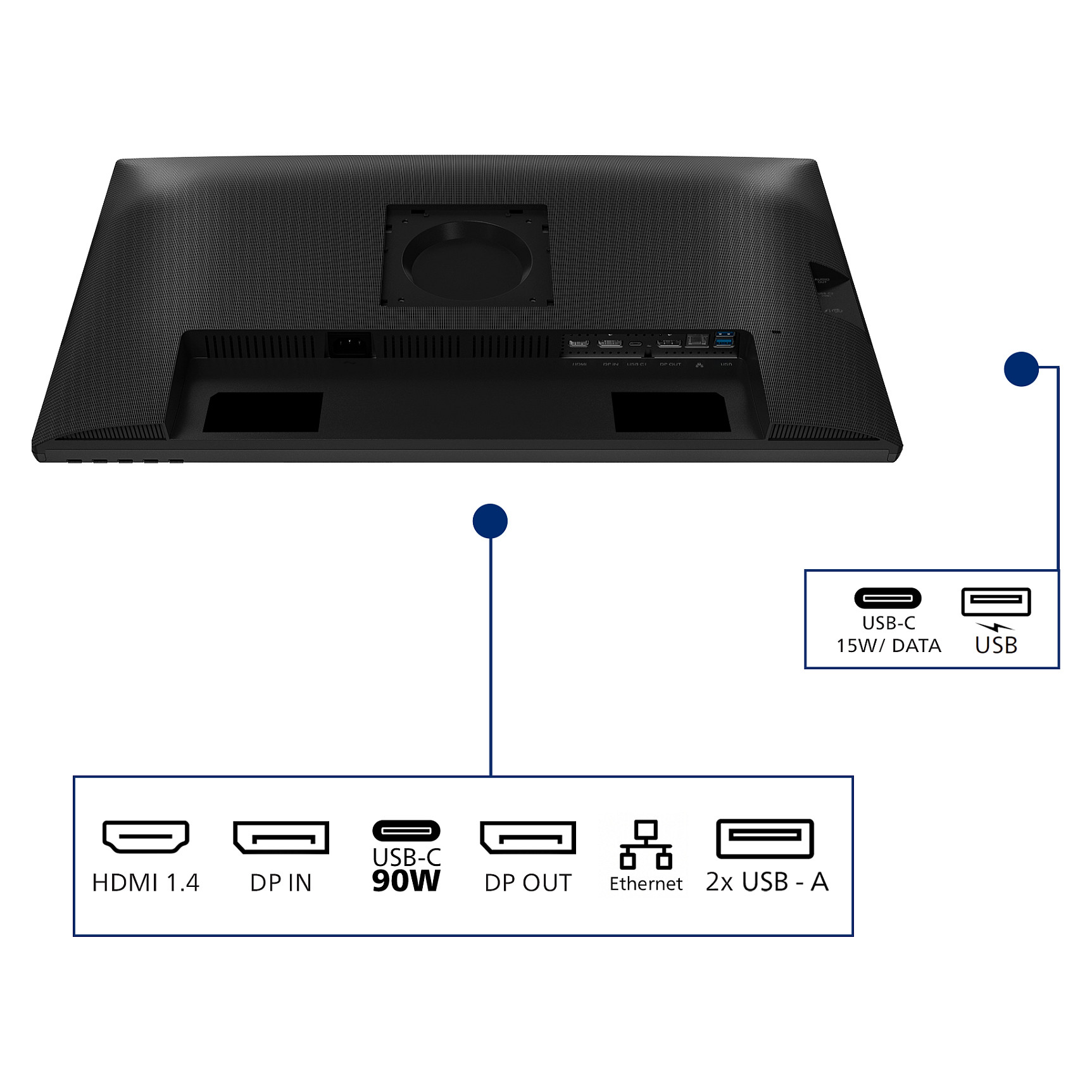 Monitor Philips 27B2U3301, 27", Full HD IPS, 120Hz, HDMI+DP+USB-C+USB - Zezë 8