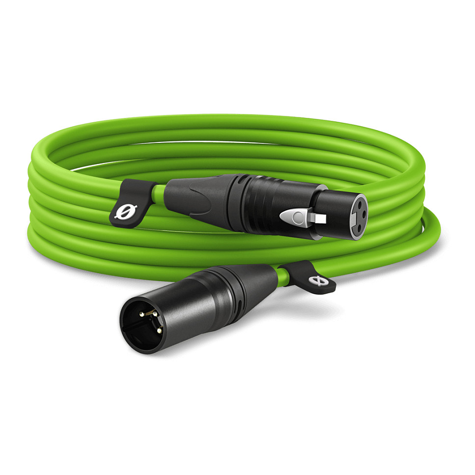 Kabllo RØDE XLR6M-G, XLR Femër në XLR Mashkull, 6 m - Gjelbër