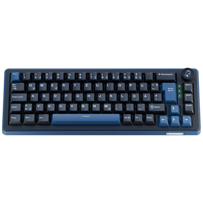 Tastierë Gaming Ducky OK-M 65 / 65% / Mekanike / KTT Tactile Baby Blue / Hot-Swap / Wired & Wireless / RGB / USB-C / Bluetooth + 2.4 GHz / ISO - Zezë 3