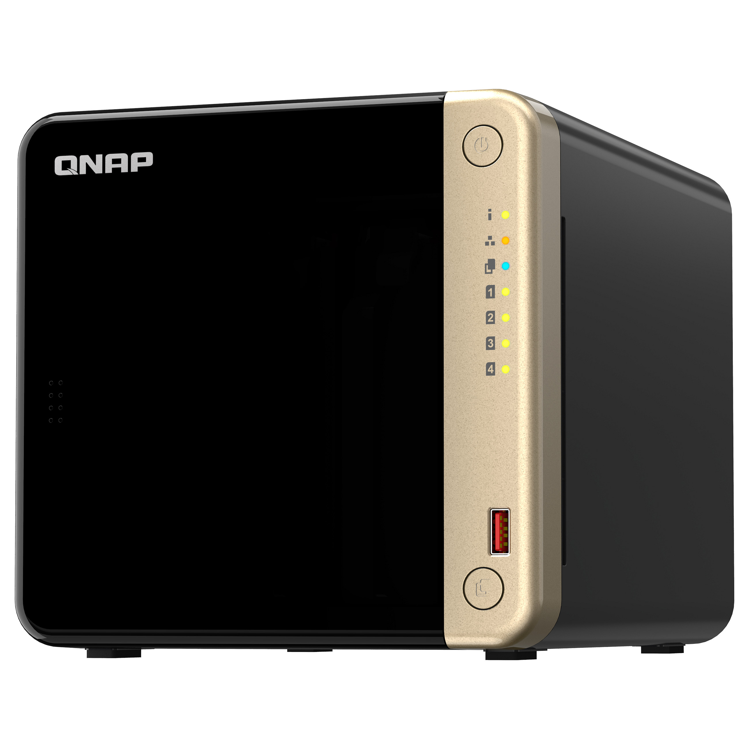 QNAP TS-464-8G 4-Bay NAS Server – Intel Celeron N5095, 8GB DDR4, 2x 2.5GbE, M.2 SSD Cache 4