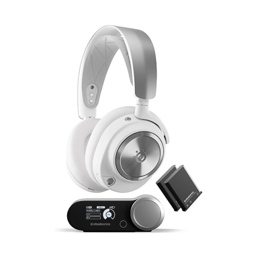 Kufje Gaming SteelSeries Arctis Nova Pro / Wireless / USB-C / 10–40.000 Hz - Bardhë 3