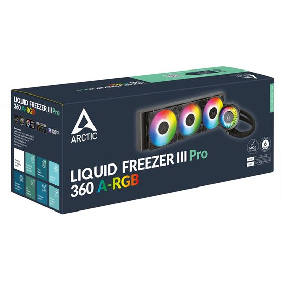 Ftohës për Procesor Arctic Liquid Freezer III Pro 360 A-RGB / 360mm / 3x120mm A-RGB / VRM Fan - Zezë 5