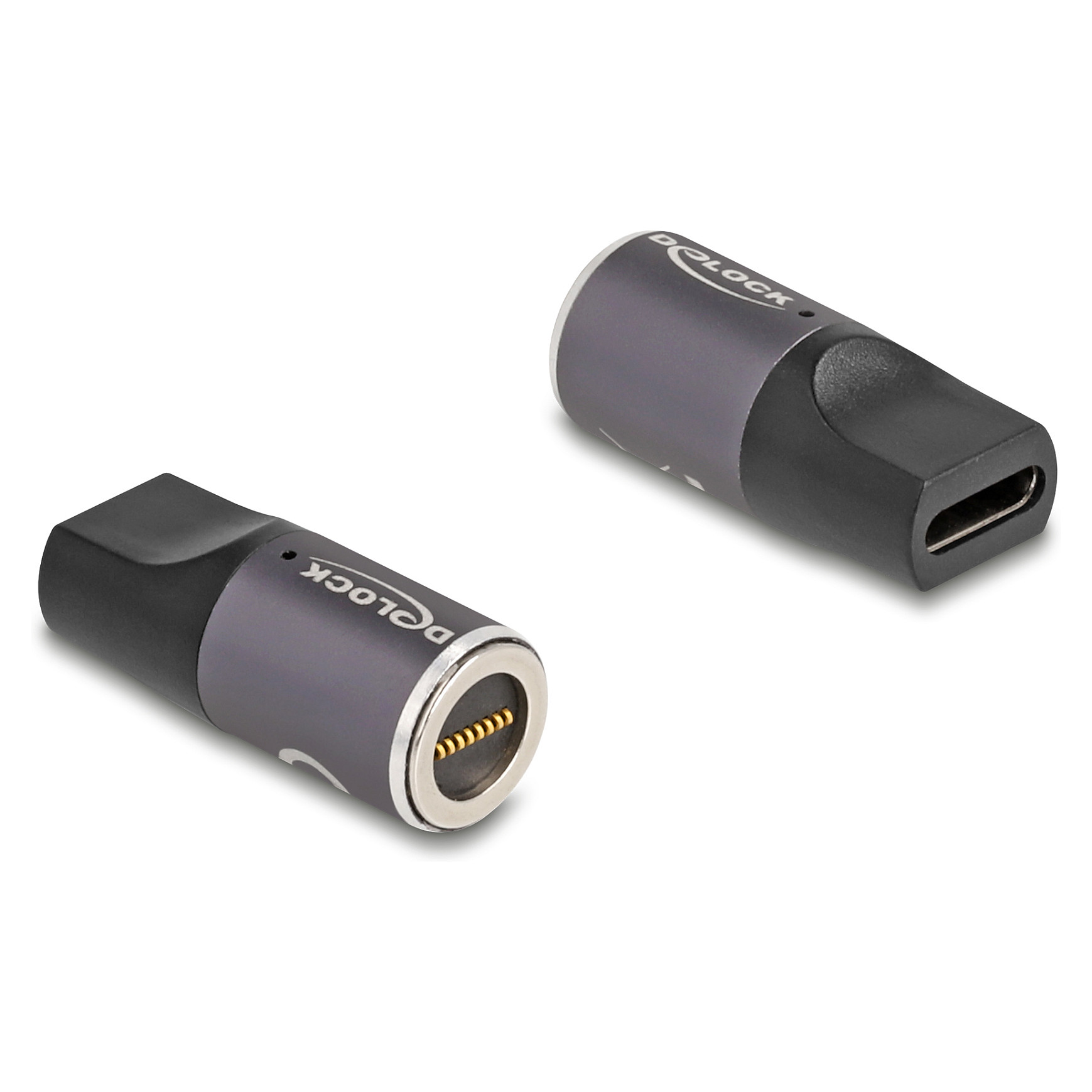 Adapter Karikimi DeLOCK 80782 / USB Type-C Femër në Lidhës Magnetik 8-Pin / 20 V / 3 A - Zezë 3