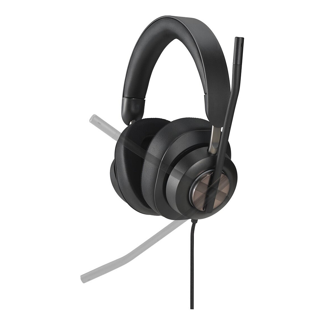 Kufje me kabllo Kensington H2000 / USB-C / Stereo / 40mm / Mikrofon me reduktim të zhurmës - Zezë 6