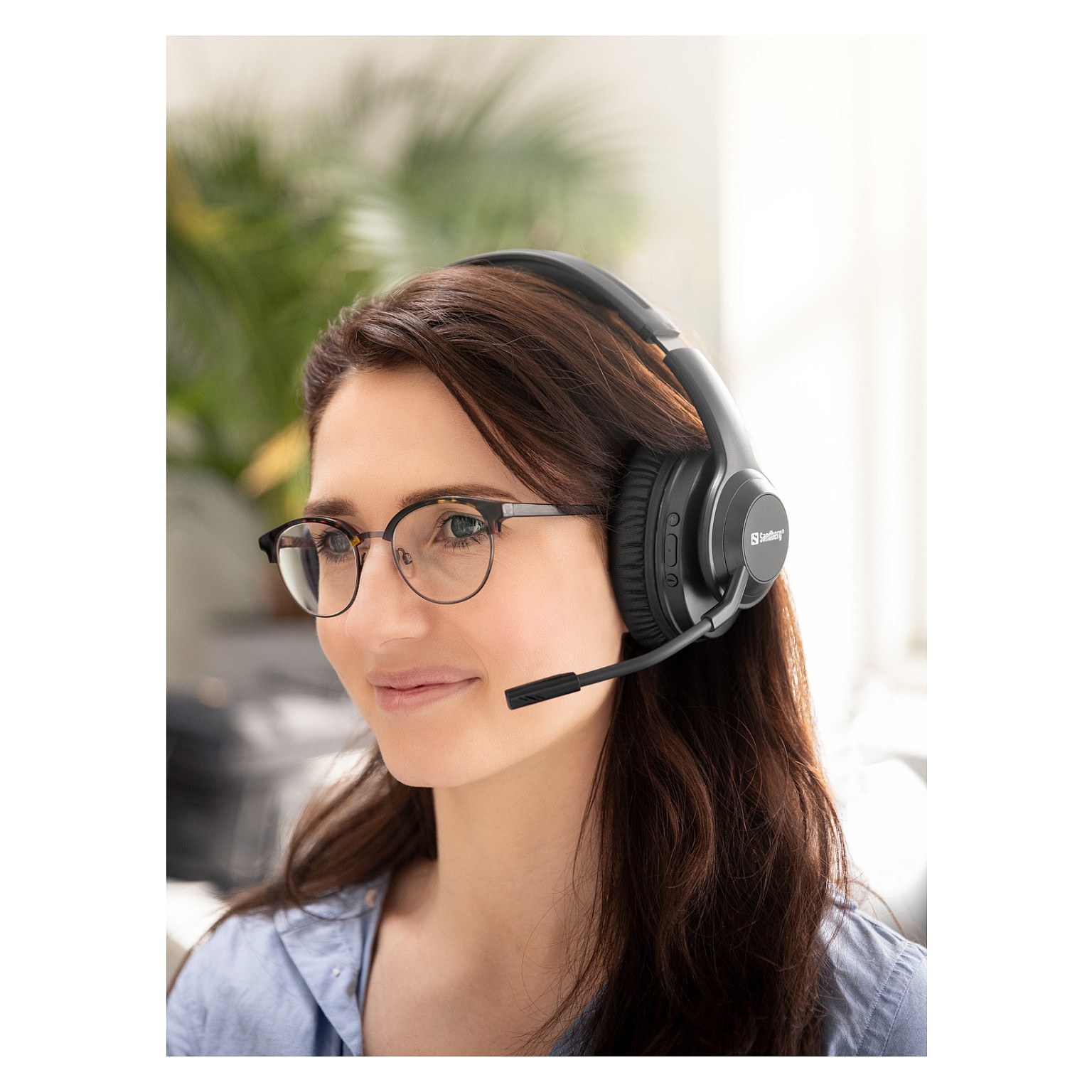Kufje pa kabllo Sandberg Wireless Headset ANC+ENC Pro 126-45 / Over-Ear / Bluetooth 5.3 / 40mm / 20-20000Hz / ANC / ENC / Mikrofon - Zezë 7