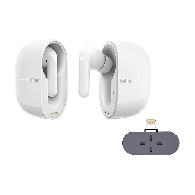 Kufje pa kabllo Timekettle M3 Translator / Bluetooth 5.2 / ANC / Mikrofon / 25 orë / USB-C - Bardhë