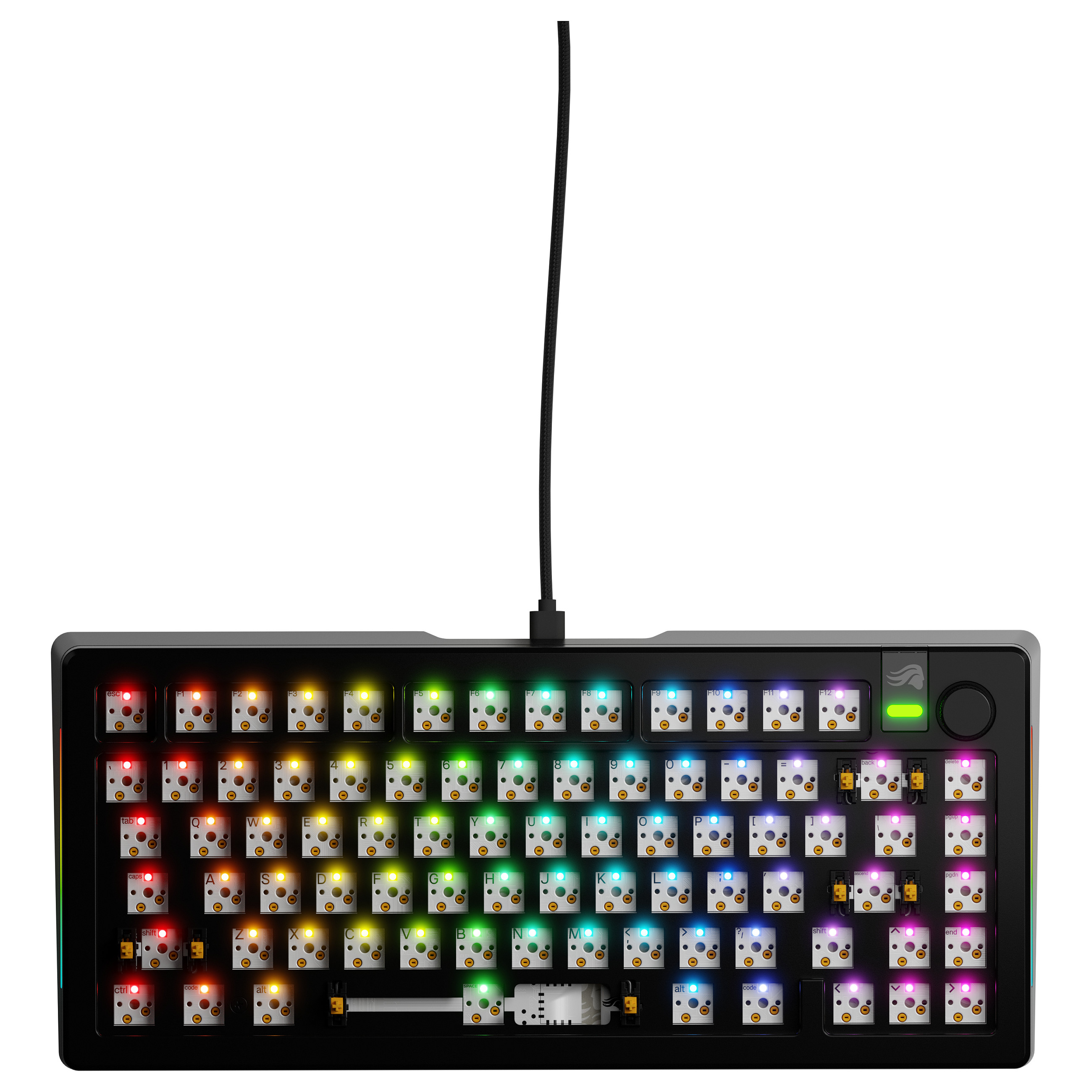 Tastierë Gaming Glorious GMMK 3 Pro / 75% / Barebone / Hot-Swap / ANSI / USB-C - Zezë 2