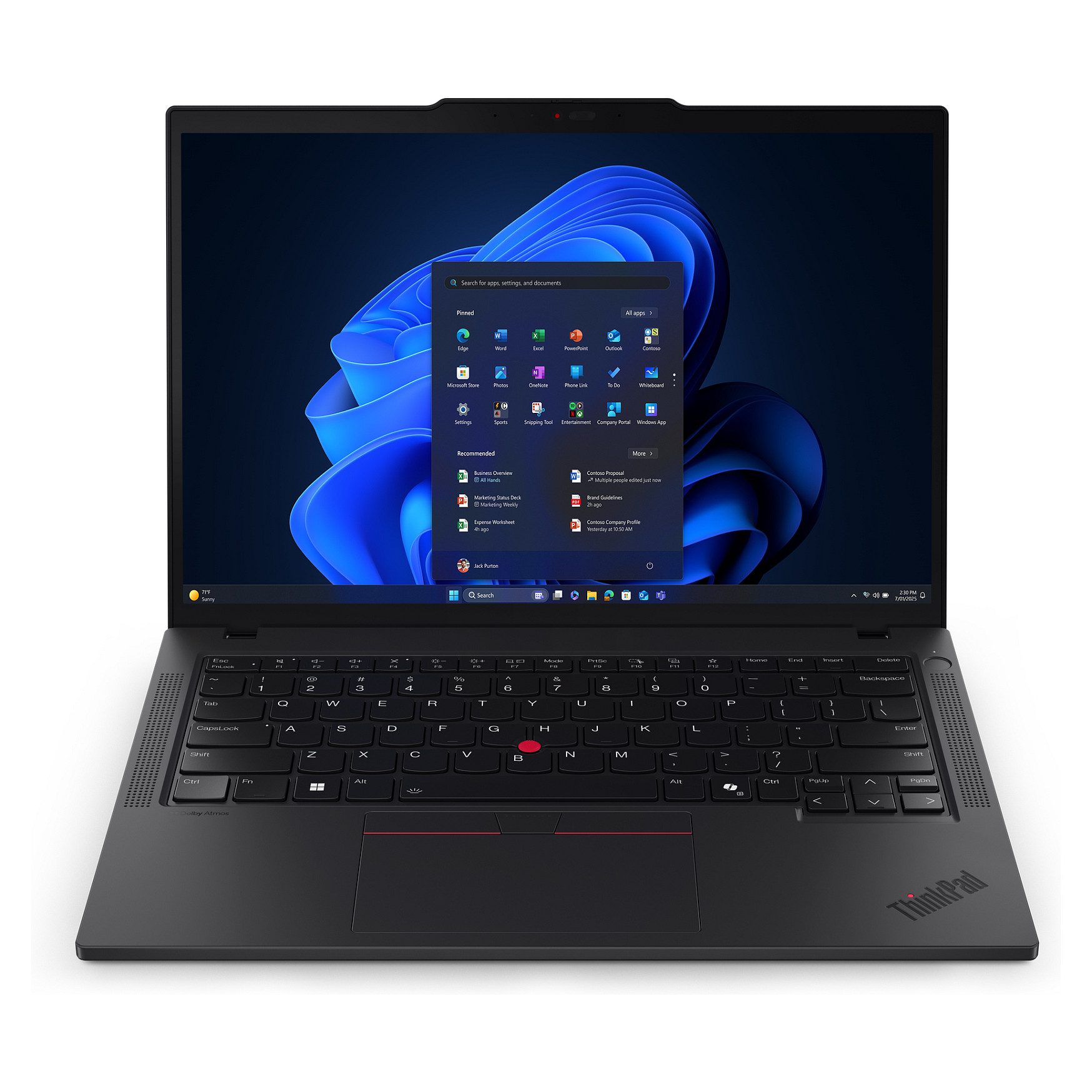 Laptop Lenovo ThinkPad T14 Gen 6 Copilot+ / Ultra 7 258V / 32GB LPDDR5x / 1TB / 14" WUXGA IPS 60Hz / Intel Arc Graphics 140V - Zezë