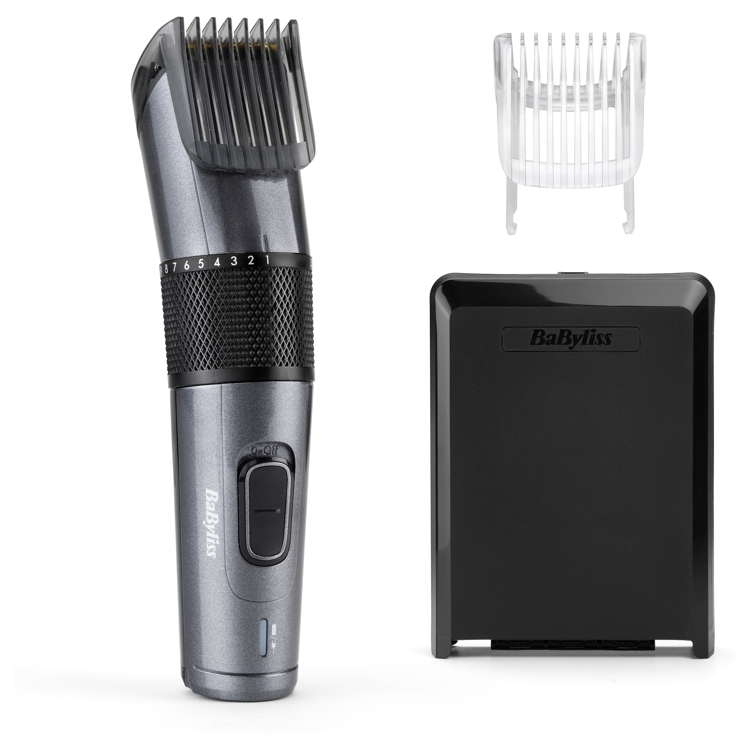 Makinë e rrojës BaByliss Titanium E976E / Carbon Titanium / 26 Pozicione / 0.5–25mm / 60 Min / Me & Pa Kabllo – Zezë/Gri 3