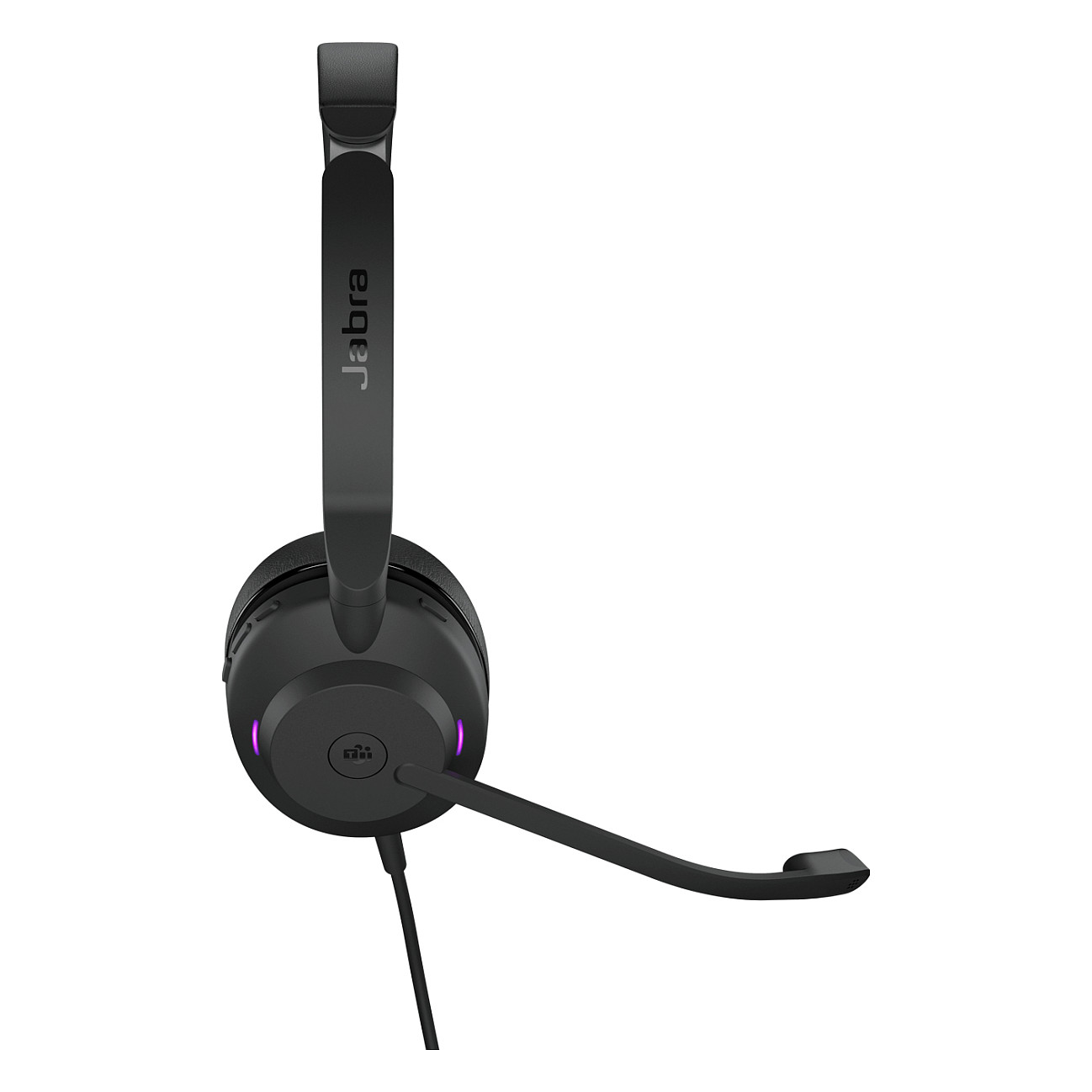 Kufje me kabllo Jabra Evolve2 30 MS / USB-A / Stereo / 28mm / Microsoft Teams / Mikrofon me reduktim të zhurmës - Zezë 4