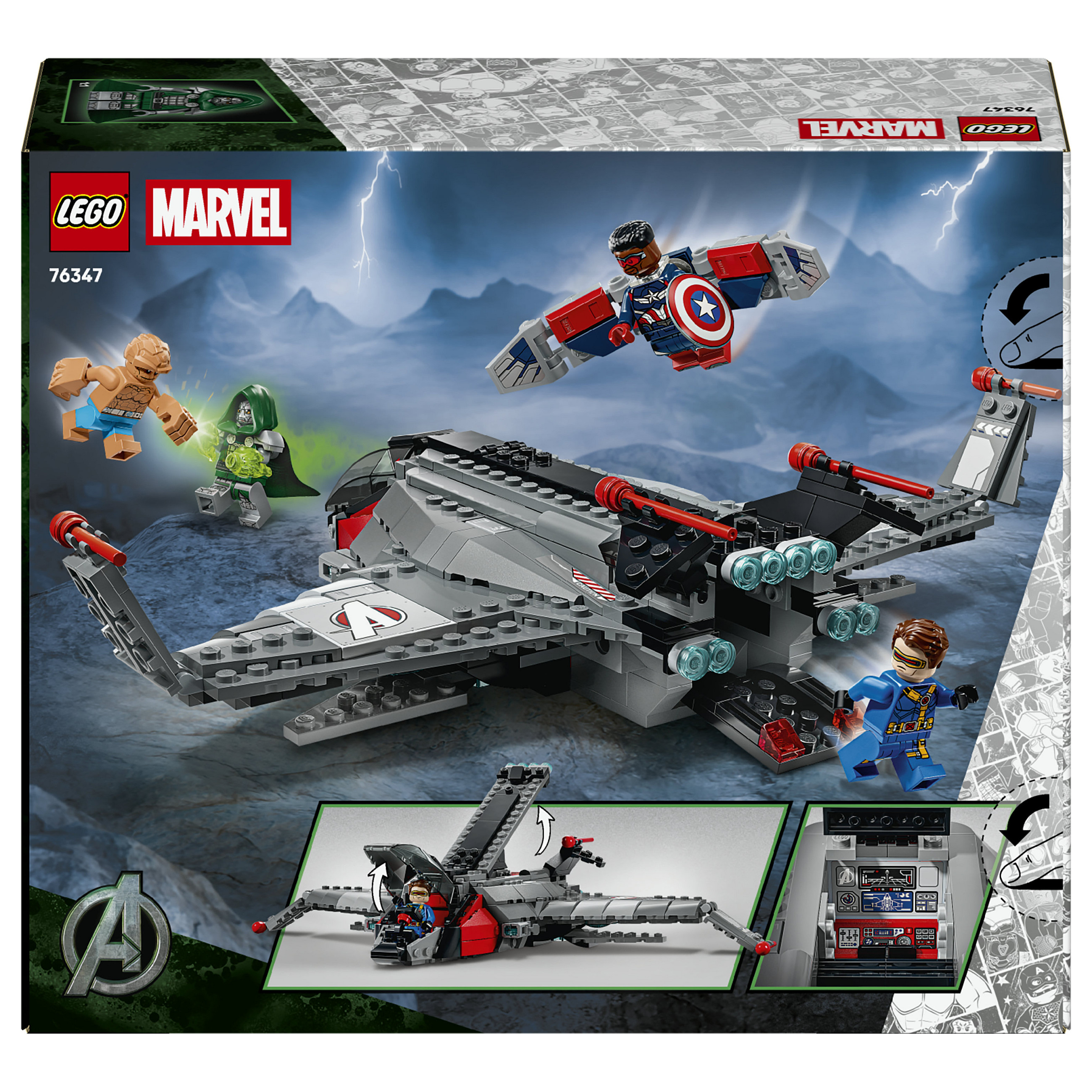 LEGO Marvel Avengers: Doomsday Quinjet 76347 thumbnail 6