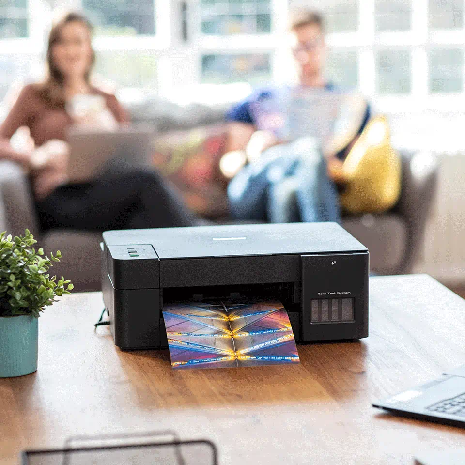 Printer Brother DCP-T425WYJ / Multifunksional 3n1 / Inkjet / 1200×6000 dpi / Deri 16 ipm bardhë e zi dhe 9 ipm me ngjyra / A4 / Wireless LAN / Wi-Fi Direct / USB 2.0 / I zi 6