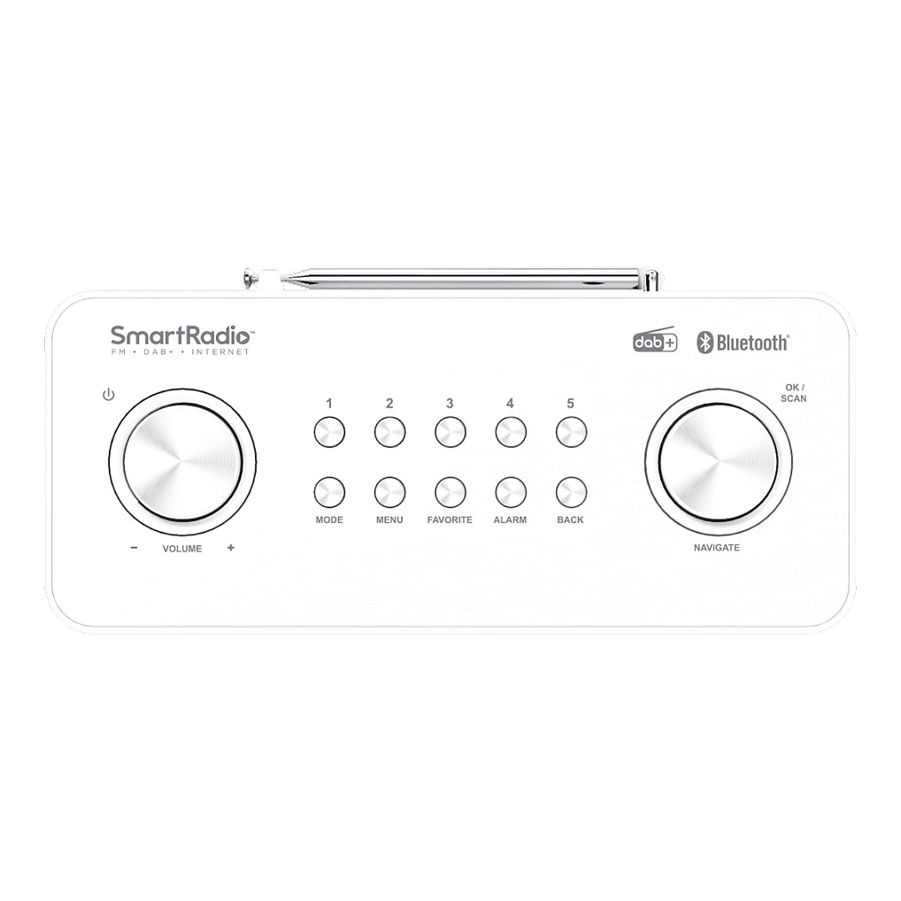 Radio interneti Kenwood CR-ST100S-W, 20W, DAB+, FM, Wi-Fi, Bluetooth, ekran TFT 2.4" - Bardhë 2