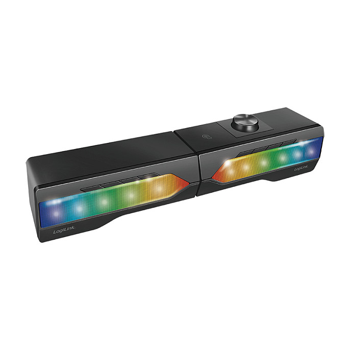 Soundbar LogiLink SP0059, 6W, Bluetooth, USB, Ndriçim RGB – Zezë 3
